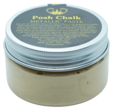 Light Gold Posh Chalk Metallic Paste -  110ml - Retired
